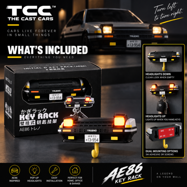 AE86 Pop-Up Headlight Key Holder · photo 5