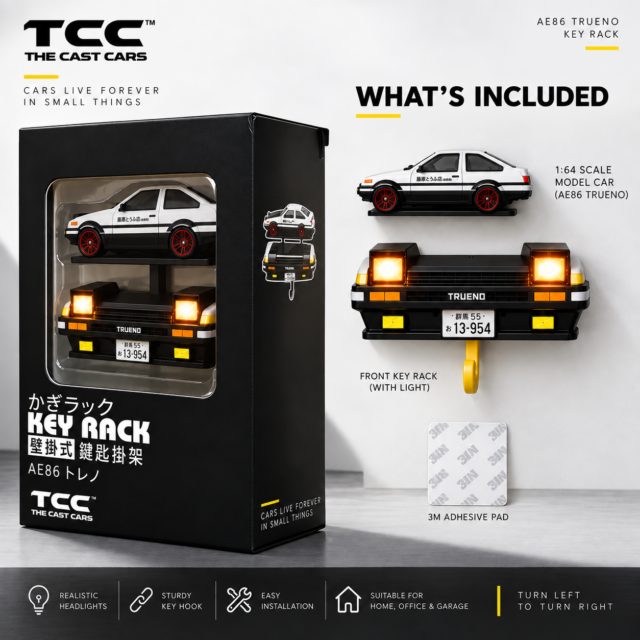 AE86 Key Holder with Diecast Car · photo 4