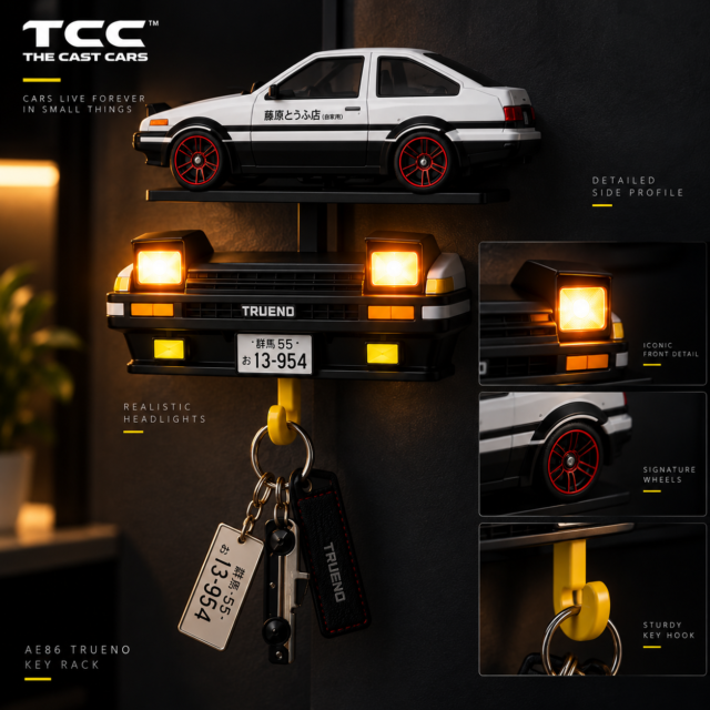 AE86 Key Holder with Diecast Car · photo 5