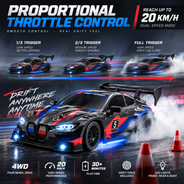 BMW-Style RC Drift Car — Black · photo 3