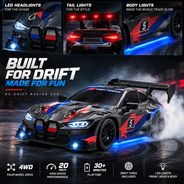 BMW-Style RC Drift Car — Black · photo 4